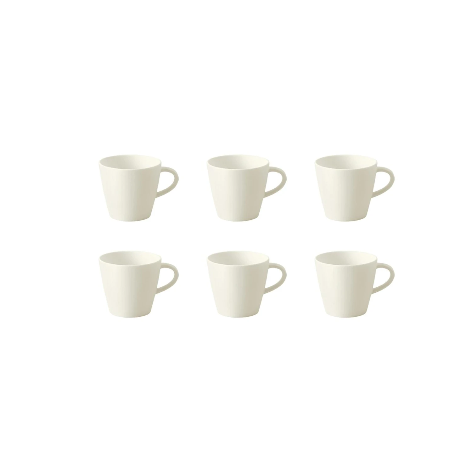 Villeroy & Boch Manufacture Rock Espressotasse Weiß 60 Ml 6er Set