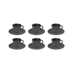 Villeroy & Boch Manufacture Rock Espresso Set Schwarz 12-teilig